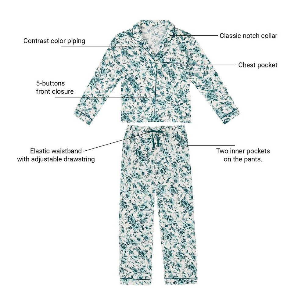 DreamMark Women's 2-Piece Notch Collar Pajama Set - NWOT - Picture 3 of 7